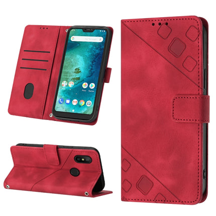 Skin-feel Embossed Leather Phone Case, For OPPO Reno9 5G／Reno9 Pro 5G, For Xiaomi Redmi 6 Pro / A2 Lite, For Xiaomi Redmi Note 12 Pro+ Global / Redmi Note 12 Explorer, For Xiaomi 13 Lite 5G