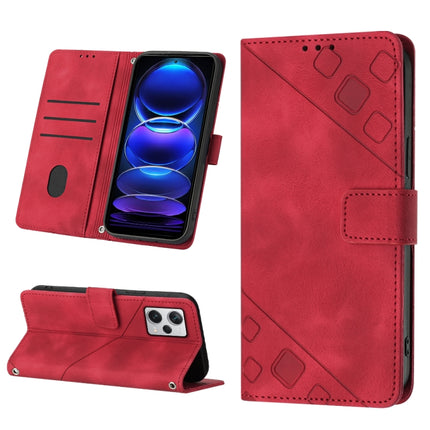 Skin-feel Embossed Leather Phone Case, For OPPO Reno9 5G／Reno9 Pro 5G, For Xiaomi Redmi 6 Pro / A2 Lite, For Xiaomi Redmi Note 12 Pro+ Global / Redmi Note 12 Explorer, For Xiaomi 13 Lite 5G