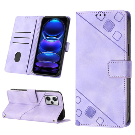Skin-feel Embossed Leather Phone Case, For OPPO Reno9 5G／Reno9 Pro 5G, For Xiaomi Redmi 6 Pro / A2 Lite, For Xiaomi Redmi Note 12 Pro+ Global / Redmi Note 12 Explorer, For Xiaomi 13 Lite 5G