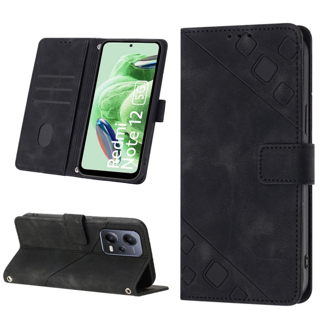 Skin-feel Embossed Leather Phone Case, For Xiaomi Poco X5 5G, For Xiaomi Poco X5 Pro 5G / Redmi Note 12 Pro Speed, For Sony XPreia ACE  III, For Sony XPreia 5 IV