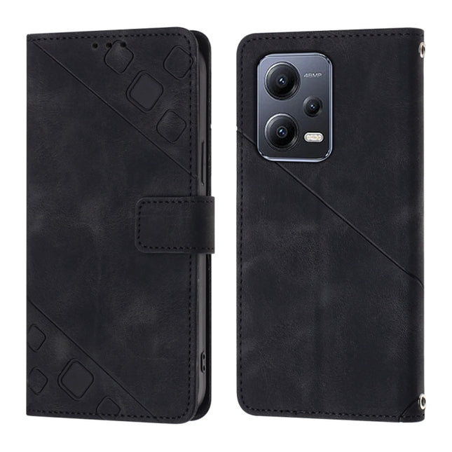 Skin-feel Embossed Leather Phone Case, For Xiaomi Poco X5 5G, For Xiaomi Poco X5 Pro 5G / Redmi Note 12 Pro Speed, For Sony XPreia ACE  III, For Sony XPreia 5 IV