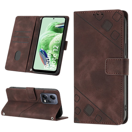 Skin-feel Embossed Leather Phone Case, For Xiaomi Poco X5 5G, For Xiaomi Poco X5 Pro 5G / Redmi Note 12 Pro Speed, For Sony XPreia ACE  III, For Sony XPreia 5 IV