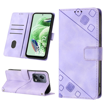Skin-feel Embossed Leather Phone Case, For Xiaomi Poco X5 5G, For Xiaomi Poco X5 Pro 5G / Redmi Note 12 Pro Speed, For Sony XPreia ACE  III, For Sony XPreia 5 IV