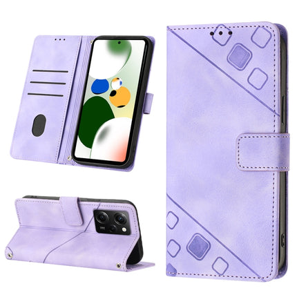 Skin-feel Embossed Leather Phone Case, For Xiaomi Poco X5 5G, For Xiaomi Poco X5 Pro 5G / Redmi Note 12 Pro Speed, For Sony XPreia ACE  III, For Sony XPreia 5 IV