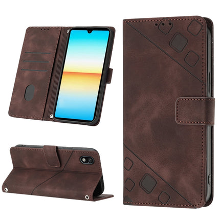 Skin-feel Embossed Leather Phone Case, For Xiaomi Poco X5 5G, For Xiaomi Poco X5 Pro 5G / Redmi Note 12 Pro Speed, For Sony XPreia ACE  III, For Sony XPreia 5 IV