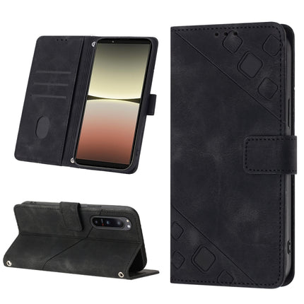 Skin-feel Embossed Leather Phone Case, For Xiaomi Poco X5 5G, For Xiaomi Poco X5 Pro 5G / Redmi Note 12 Pro Speed, For Sony XPreia ACE  III, For Sony XPreia 5 IV
