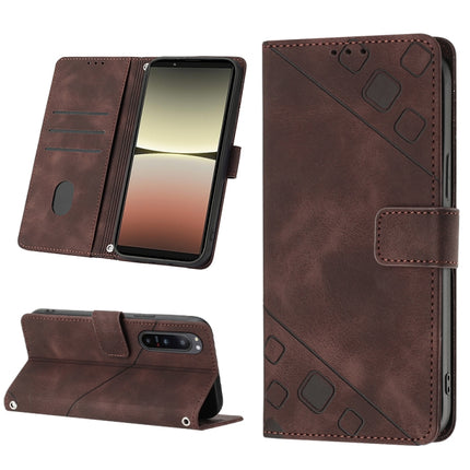 Skin-feel Embossed Leather Phone Case, For Xiaomi Poco X5 5G, For Xiaomi Poco X5 Pro 5G / Redmi Note 12 Pro Speed, For Sony XPreia ACE  III, For Sony XPreia 5 IV