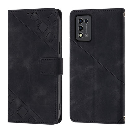 Skin-feel Embossed Leather Phone Case, For ZTE Libero 5G III