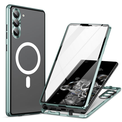 HD Full Cover Magsafe Magnetic Metal Tempered Glass Phone Case, For Samsung Galaxy S23+ 5G, For Samsung Galaxy S23 5G, For Samsung Galaxy S22+ 5G, For Samsung Galaxy S22 5G, For Samsung Galaxy S21 5G