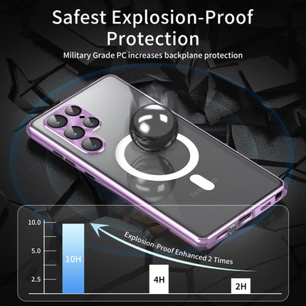 HD Full Cover Magsafe Magnetic Metal Tempered Glass Phone Case, For Samsung Galaxy S23+ 5G, For Samsung Galaxy S23 5G, For Samsung Galaxy S22+ 5G, For Samsung Galaxy S22 5G, For Samsung Galaxy S21 5G