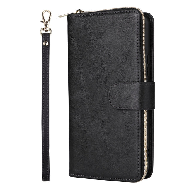 9 Card Slots Zipper Wallet Bag Leather Phone Case, For Samsung Galaxy A34, For Samsung Galaxy A54, For Xiaomi Redmi Note 12 5G Global / Poco X5, For Xiaomi Redmi Note 12 Pro 5G Speed / Note 12 Pro 5G Global / Poco X5 Pro