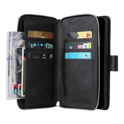 9 Card Slots Zipper Wallet Bag Leather Phone Case, For Samsung Galaxy A34, For Samsung Galaxy A54, For Xiaomi Redmi Note 12 5G Global / Poco X5, For Xiaomi Redmi Note 12 Pro 5G Speed / Note 12 Pro 5G Global / Poco X5 Pro