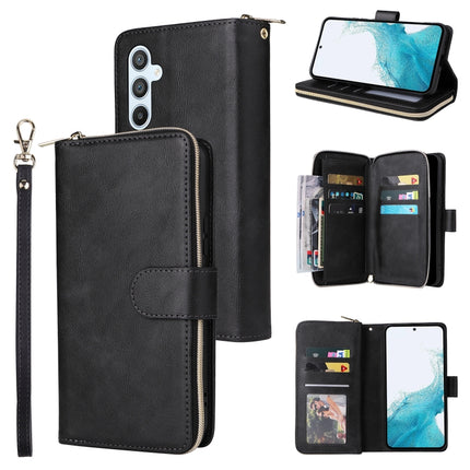 9 Card Slots Zipper Wallet Bag Leather Phone Case, For Samsung Galaxy A34, For Samsung Galaxy A54, For Xiaomi Redmi Note 12 5G Global / Poco X5, For Xiaomi Redmi Note 12 Pro 5G Speed / Note 12 Pro 5G Global / Poco X5 Pro