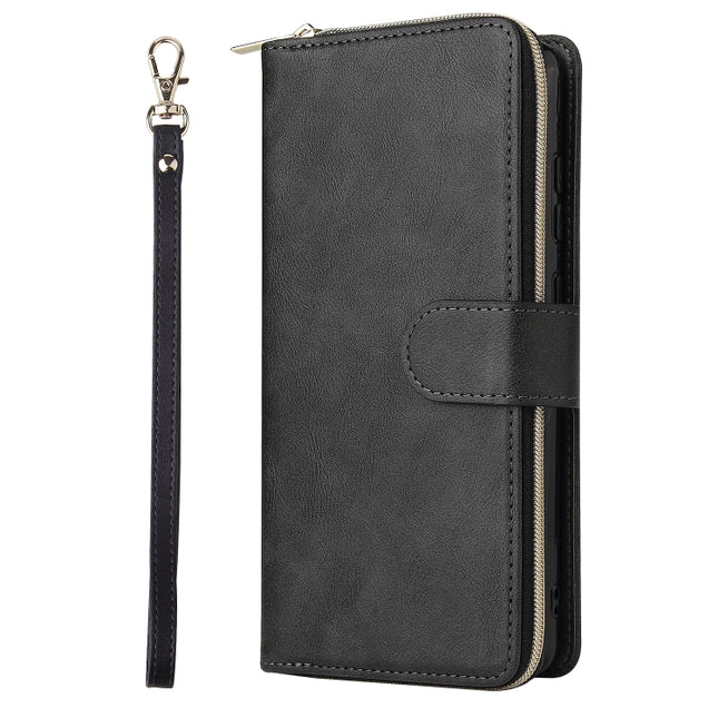 9 Card Slots Zipper Wallet Bag Leather Phone Case, For Xiaomi Redmi Note 12 Explorer / Note 12 Pro+ Global