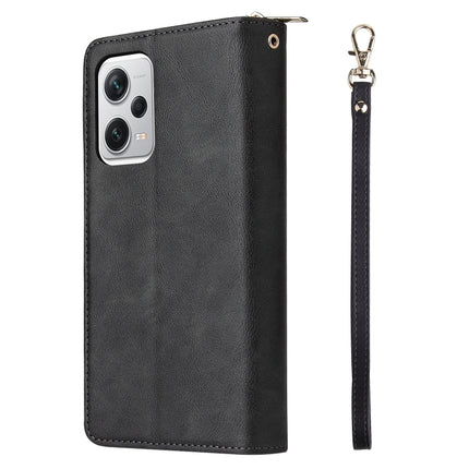 9 Card Slots Zipper Wallet Bag Leather Phone Case, For Xiaomi Redmi Note 12 Explorer / Note 12 Pro+ Global