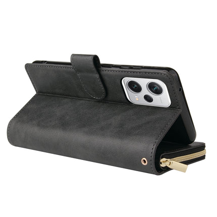 9 Card Slots Zipper Wallet Bag Leather Phone Case, For Xiaomi Redmi Note 12 Explorer / Note 12 Pro+ Global