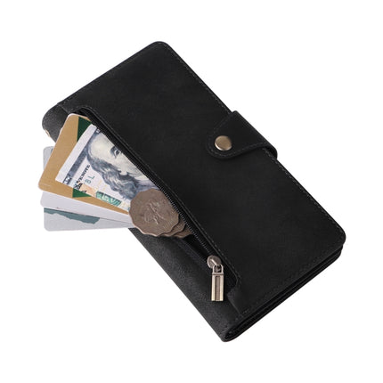 Rivet Buckle 9 Cards Three Fold Leather Phone Case, For Xiaomi Redmi Note 12 Explorer / Note 12 Pro+ Global