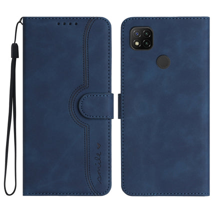 Heart Pattern Skin Feel Leather Phone Case, For Xiaomi Redmi 9/9 Prime/Poco M2, For Xiaomi Redmi 9A/9AT/9i, For Xiaomi Redmi 9C/9C NFC/Poco C3, For Xiaomi Redmi 10A 4G
