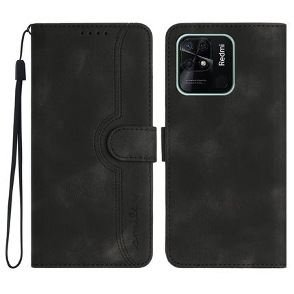 Heart Pattern Skin Feel Leather Phone Case, For Xiaomi Redmi 10C 4G Global/10 India/10 Power, For Xiaomi Redmi A1+, For Xiaomi Redmi Note 7, For Xiaomi Redmi Note 8