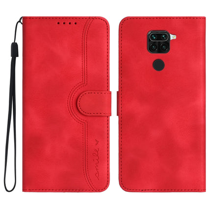 Heart Pattern Skin Feel Leather Phone Case, For Xiaomi Redmi Note 8T, For Xiaomi Redmi Note 9 4G Global/10X 4G, For Xiaomi Redmi Note 9 Pro, For Xiaomi Redmi Note 10 4G Global