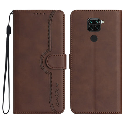 Heart Pattern Skin Feel Leather Phone Case, For Xiaomi Redmi Note 8T, For Xiaomi Redmi Note 9 4G Global/10X 4G, For Xiaomi Redmi Note 9 Pro, For Xiaomi Redmi Note 10 4G Global
