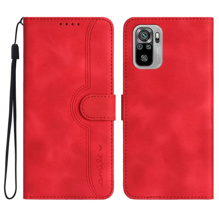 Heart Pattern Skin Feel Leather Phone Case, For Xiaomi Redmi Note 8T, For Xiaomi Redmi Note 9 4G Global/10X 4G, For Xiaomi Redmi Note 9 Pro, For Xiaomi Redmi Note 10 4G Global