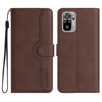 Heart Pattern Skin Feel Leather Phone Case, For Xiaomi Redmi Note 8T, For Xiaomi Redmi Note 9 4G Global/10X 4G, For Xiaomi Redmi Note 9 Pro, For Xiaomi Redmi Note 10 4G Global