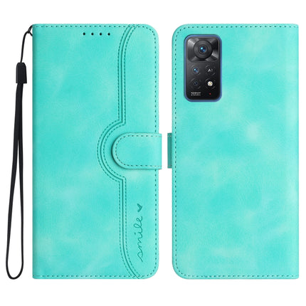 Heart Pattern Skin Feel Leather Phone Case, For Xiaomi Redmi Note 10 5G, For Xiaomi Redmi Note 10 Pro 4G Global/Note 10 Pro Max, For Xiaomi Redmi Note 11 Pro 4G/5G Global, For Xiaomi Redmi Note 11 4G Global/Note 11S