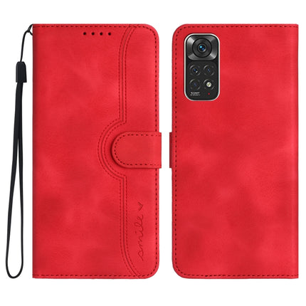 Heart Pattern Skin Feel Leather Phone Case, For Xiaomi Redmi Note 10 5G, For Xiaomi Redmi Note 10 Pro 4G Global/Note 10 Pro Max, For Xiaomi Redmi Note 11 Pro 4G/5G Global, For Xiaomi Redmi Note 11 4G Global/Note 11S