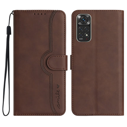 Heart Pattern Skin Feel Leather Phone Case, For Xiaomi Redmi Note 10 5G, For Xiaomi Redmi Note 10 Pro 4G Global/Note 10 Pro Max, For Xiaomi Redmi Note 11 Pro 4G/5G Global, For Xiaomi Redmi Note 11 4G Global/Note 11S