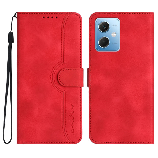 Heart Pattern Skin Feel Leather Phone Case, For Xiaomi Redmi Note 12 5G, For Xiaomi Redmi Note 12 Pro 5G, For Xiaomi Redmi Note 12 Pro+ 5G, For Xiaomi 11T/11T Pro