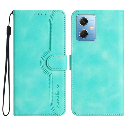 Heart Pattern Skin Feel Leather Phone Case, For Xiaomi Redmi Note 12 5G, For Xiaomi Redmi Note 12 Pro 5G, For Xiaomi Redmi Note 12 Pro+ 5G, For Xiaomi 11T/11T Pro