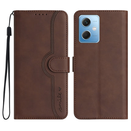 Heart Pattern Skin Feel Leather Phone Case, For Xiaomi Redmi Note 12 5G, For Xiaomi Redmi Note 12 Pro 5G, For Xiaomi Redmi Note 12 Pro+ 5G, For Xiaomi 11T/11T Pro
