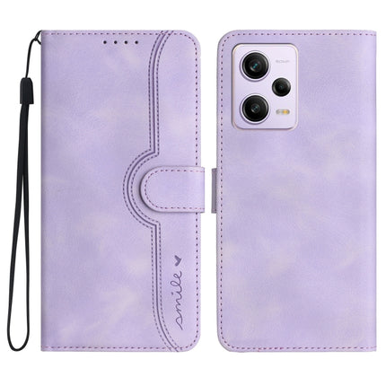 Heart Pattern Skin Feel Leather Phone Case, For Xiaomi Redmi Note 12 5G, For Xiaomi Redmi Note 12 Pro 5G, For Xiaomi Redmi Note 12 Pro+ 5G, For Xiaomi 11T/11T Pro