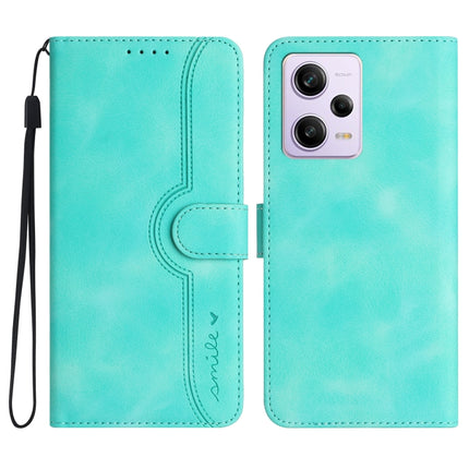 Heart Pattern Skin Feel Leather Phone Case, For Xiaomi Redmi Note 12 5G, For Xiaomi Redmi Note 12 Pro 5G, For Xiaomi Redmi Note 12 Pro+ 5G, For Xiaomi 11T/11T Pro