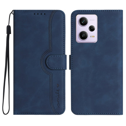 Heart Pattern Skin Feel Leather Phone Case, For Xiaomi Redmi Note 12 5G, For Xiaomi Redmi Note 12 Pro 5G, For Xiaomi Redmi Note 12 Pro+ 5G, For Xiaomi 11T/11T Pro