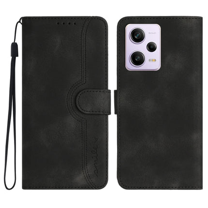 Heart Pattern Skin Feel Leather Phone Case, For Xiaomi Redmi Note 12 5G, For Xiaomi Redmi Note 12 Pro 5G, For Xiaomi Redmi Note 12 Pro+ 5G, For Xiaomi 11T/11T Pro