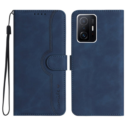 Heart Pattern Skin Feel Leather Phone Case, For Xiaomi Redmi Note 12 5G, For Xiaomi Redmi Note 12 Pro 5G, For Xiaomi Redmi Note 12 Pro+ 5G, For Xiaomi 11T/11T Pro