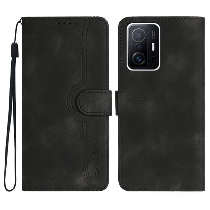 Heart Pattern Skin Feel Leather Phone Case, For Xiaomi Redmi Note 12 5G, For Xiaomi Redmi Note 12 Pro 5G, For Xiaomi Redmi Note 12 Pro+ 5G, For Xiaomi 11T/11T Pro