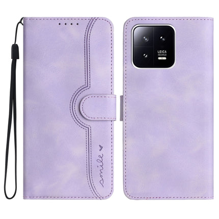 Heart Pattern Skin Feel Leather Phone Case, For Xiaomi 12T/12T Pro/Redmi K50 Ultra, For Xiaomi 13, For Xiaomi 13 Pro, For Xiaomi Civi 2