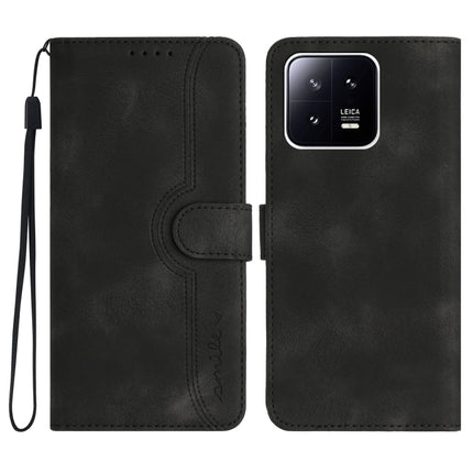 Heart Pattern Skin Feel Leather Phone Case, For Xiaomi 12T/12T Pro/Redmi K50 Ultra, For Xiaomi 13, For Xiaomi 13 Pro, For Xiaomi Civi 2
