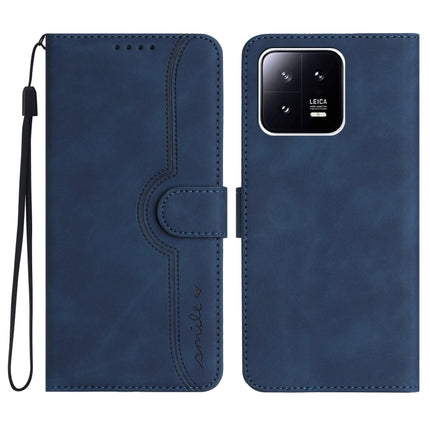 Heart Pattern Skin Feel Leather Phone Case, For Xiaomi 12T/12T Pro/Redmi K50 Ultra, For Xiaomi 13, For Xiaomi 13 Pro, For Xiaomi Civi 2