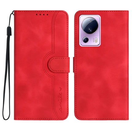 Heart Pattern Skin Feel Leather Phone Case, For Xiaomi 12T/12T Pro/Redmi K50 Ultra, For Xiaomi 13, For Xiaomi 13 Pro, For Xiaomi Civi 2