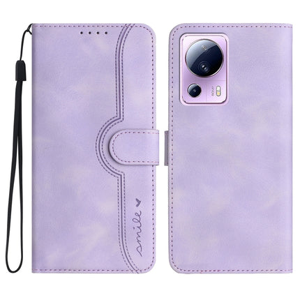 Heart Pattern Skin Feel Leather Phone Case, For Xiaomi 12T/12T Pro/Redmi K50 Ultra, For Xiaomi 13, For Xiaomi 13 Pro, For Xiaomi Civi 2