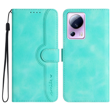 Heart Pattern Skin Feel Leather Phone Case, For Xiaomi 12T/12T Pro/Redmi K50 Ultra, For Xiaomi 13, For Xiaomi 13 Pro, For Xiaomi Civi 2