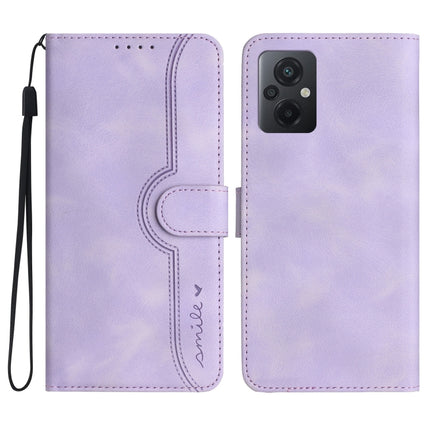 Heart Pattern Skin Feel Leather Phone Case, For Xiaomi Poco M5