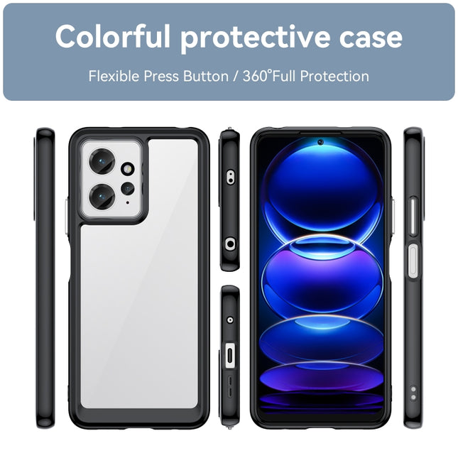 Colorful Series Acrylic + TPU Phone Case, For Xiaomi Redmi Note 12 4G Global