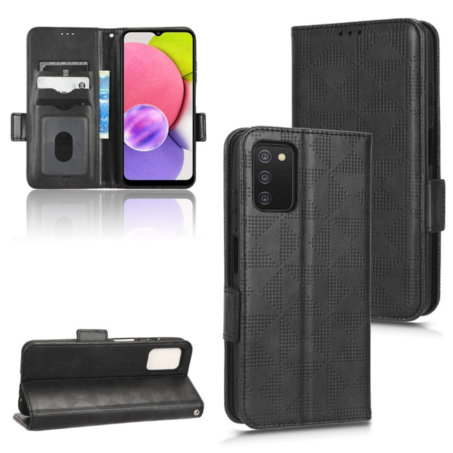 Symmetrical Triangle Leather Phone Case, For Samsung Galaxy A03s 164.2mm, For Samsung Galaxy A03s 166mm, For Samsung Galaxy A04e, For Samsung Galaxy A04