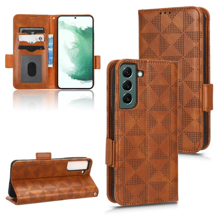 Symmetrical Triangle Leather Phone Case, For Samsung Galaxy S22 Ultra 5G, For Samsung Galaxy S22 5G, For Samsung Galaxy S22+ 5G, For Samsung Galaxy S23+ 5G