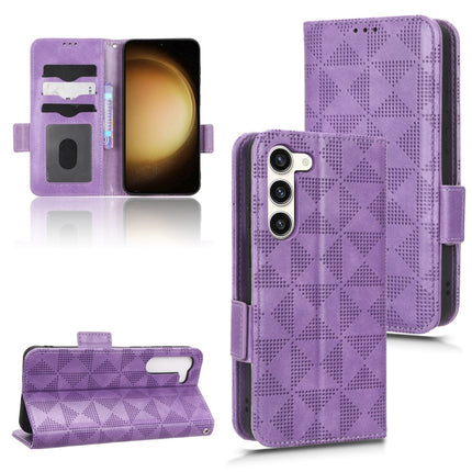 Symmetrical Triangle Leather Phone Case, For Samsung Galaxy S22 Ultra 5G, For Samsung Galaxy S22 5G, For Samsung Galaxy S22+ 5G, For Samsung Galaxy S23+ 5G